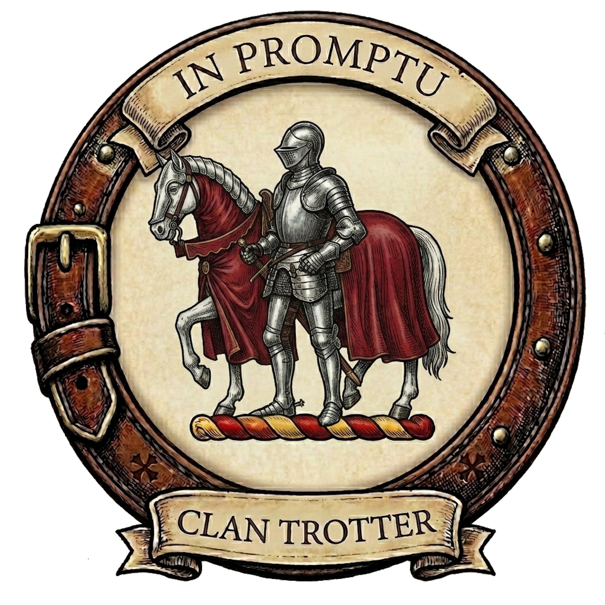 Clan Trotter Crest digital download: Includes Color PNG, B&W PNG, and SVG vector files