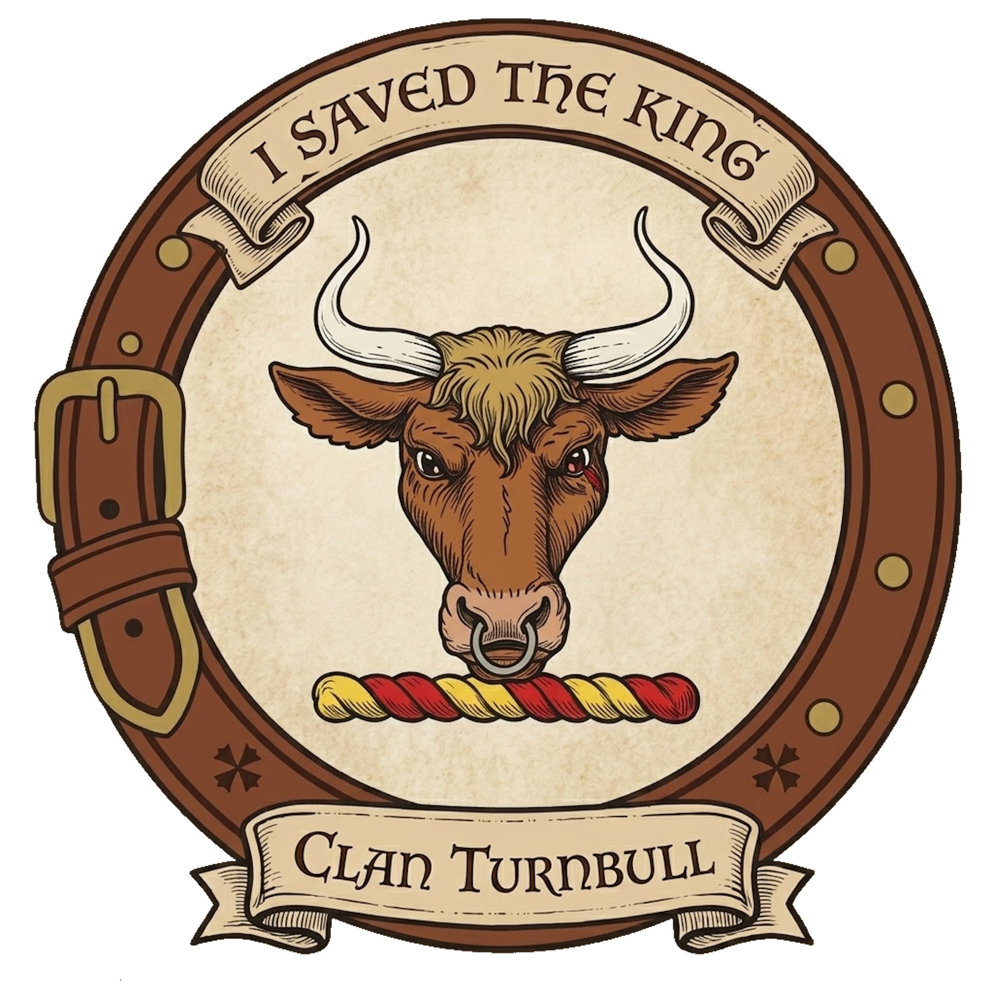 Clan Turnbull Crest digital download: Includes Color PNG, B&W PNG, and SVG vector files