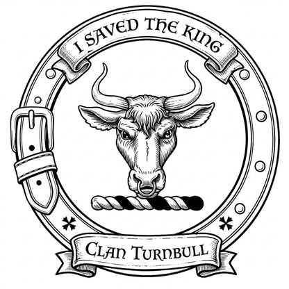 Clan Turnbull Crest digital download: Includes Color PNG, B&W PNG, and SVG vector files
