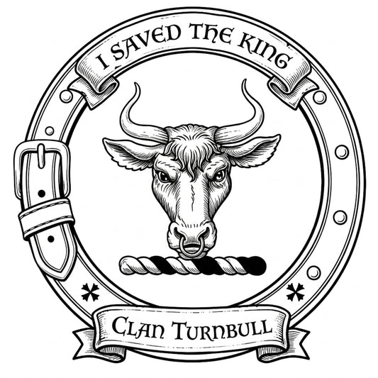 Clan Turnbull Crest digital download: Includes Color PNG, B&W PNG, and SVG vector files