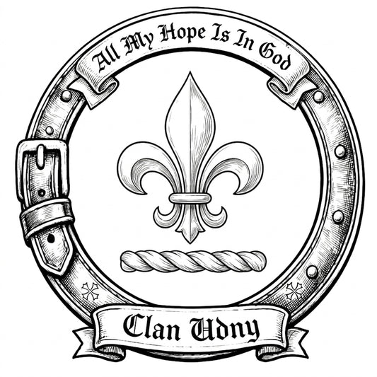 Clan Udny Crest digital download: Includes Color PNG, B&W PNG, and SVG vector files