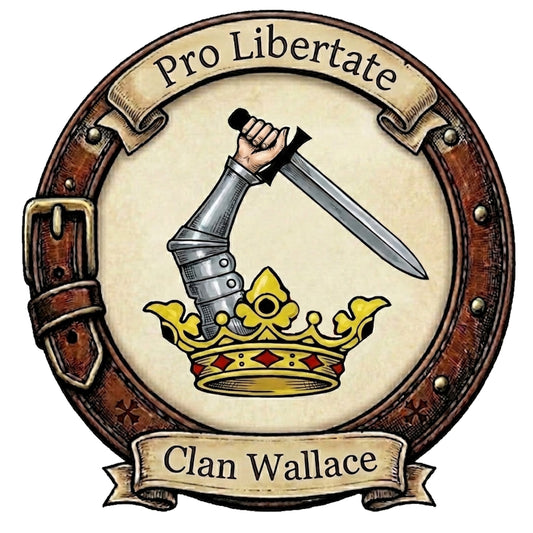 Clan Wallace Crest digital download: Includes Color PNG, B&W PNG, and SVG vector files