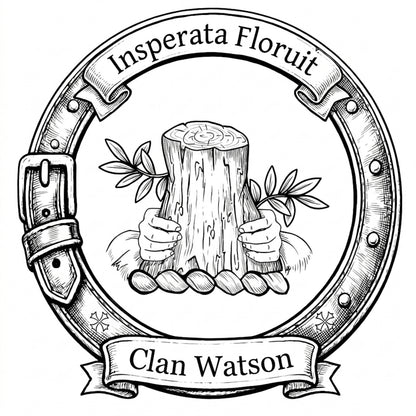 Clan Watson Crest digital download: Includes Color PNG, B&W PNG, and SVG vector files