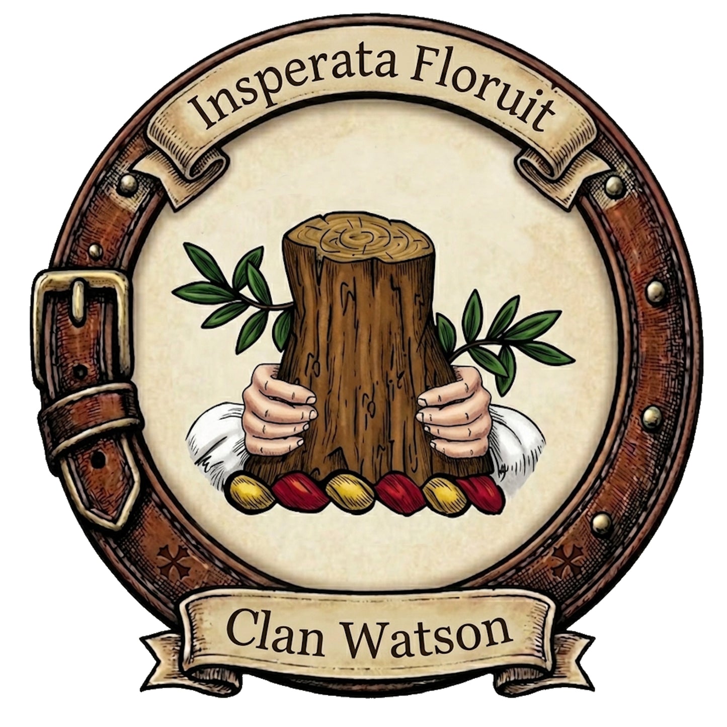 Clan Watson Crest digital download: Includes Color PNG, B&W PNG, and SVG vector files