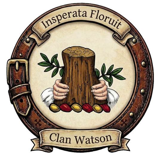 Clan Watson Crest digital download: Includes Color PNG, B&W PNG, and SVG vector files