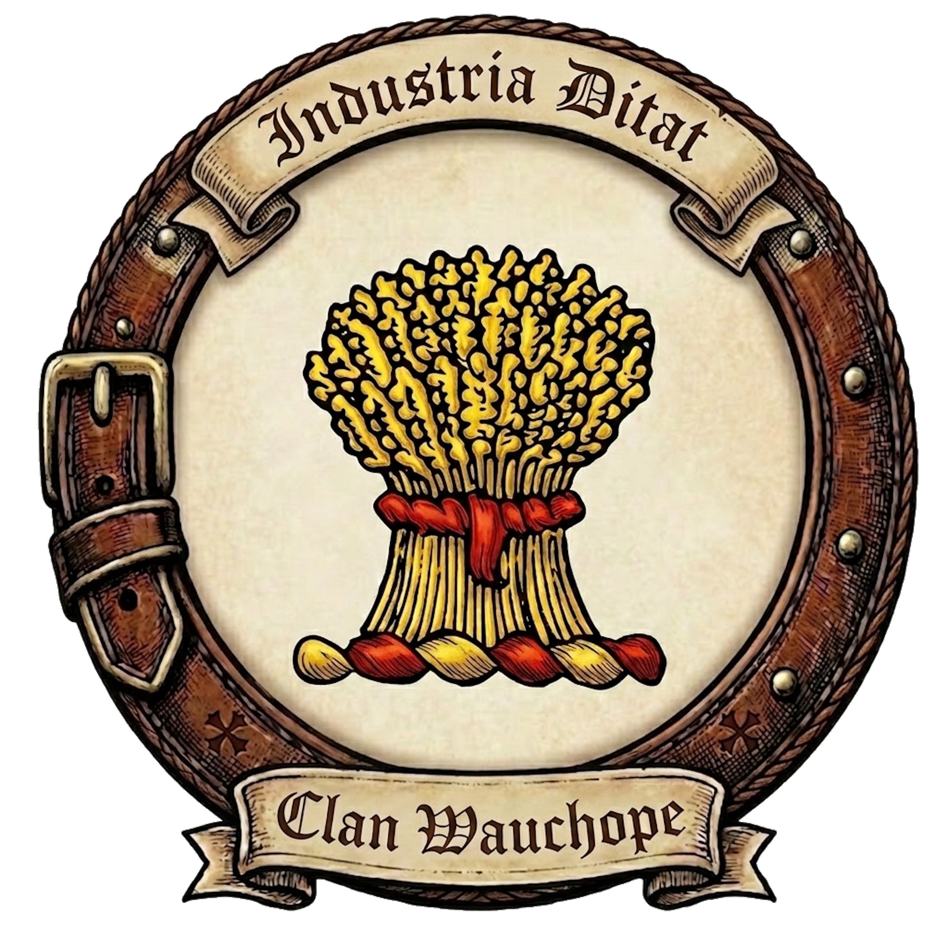Clan Wauchope Crest digital download: Includes Color PNG, B&W PNG, and SVG vector files