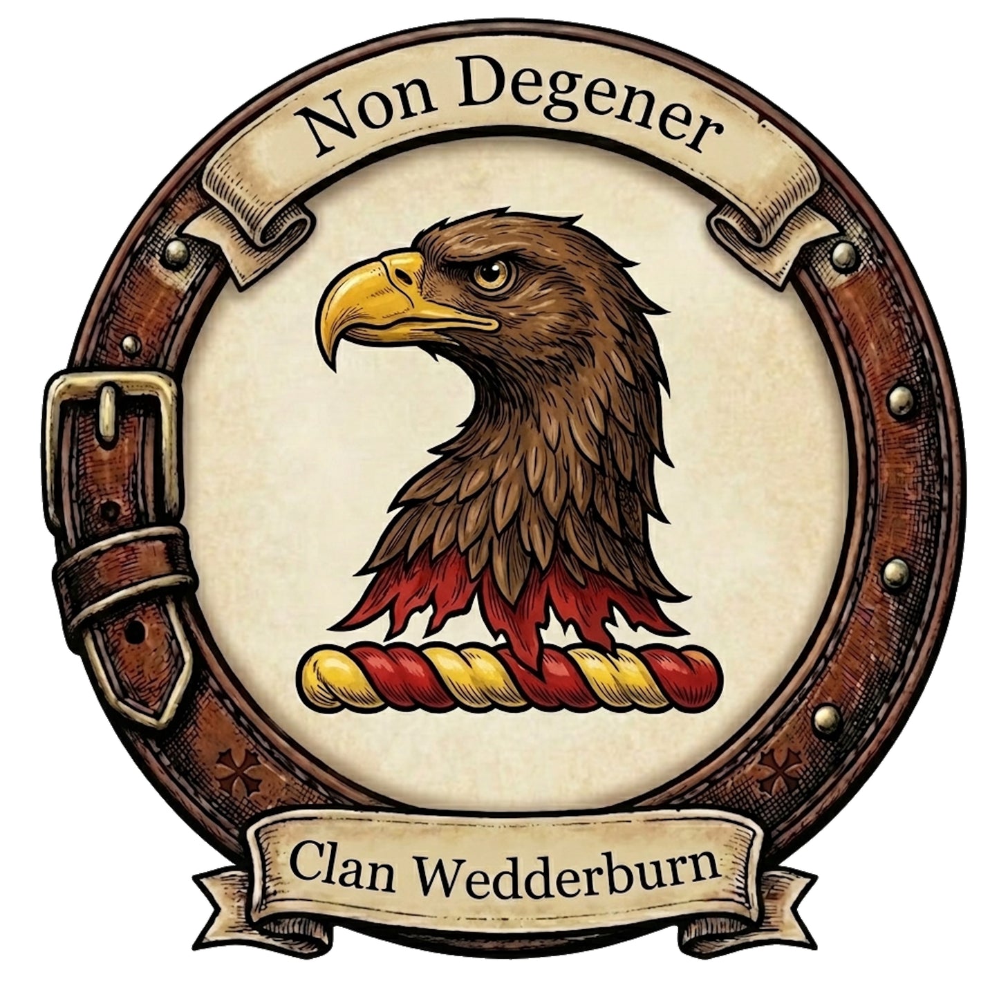 Clan Wedderburn Crest digital download: Includes Color PNG, B&W PNG, and SVG vector files