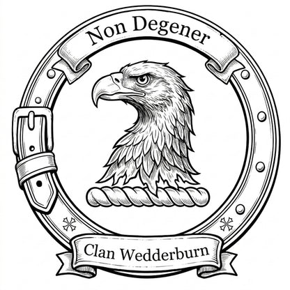 Clan Wedderburn Crest digital download: Includes Color PNG, B&W PNG, and SVG vector files