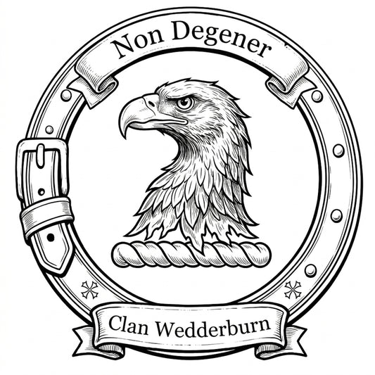 Clan Wedderburn Crest digital download: Includes Color PNG, B&W PNG, and SVG vector files