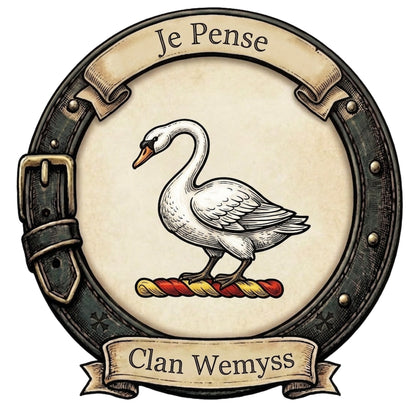 Clan Wemyss Crest digital download: Includes Color PNG, B&W PNG, and SVG vector files