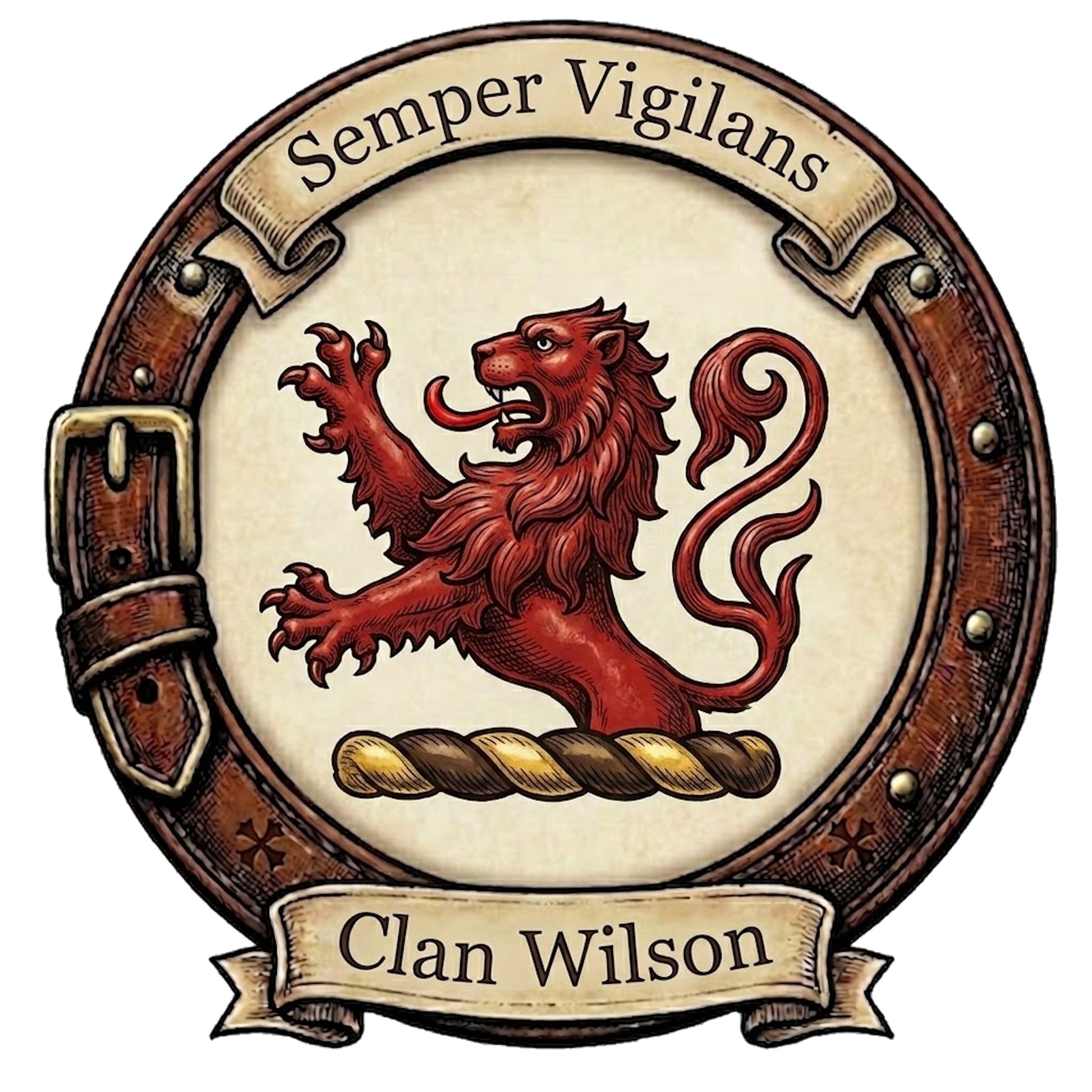 Clan Wilson Crest digital download: Includes Color PNG, B&W PNG, and SVG vector files