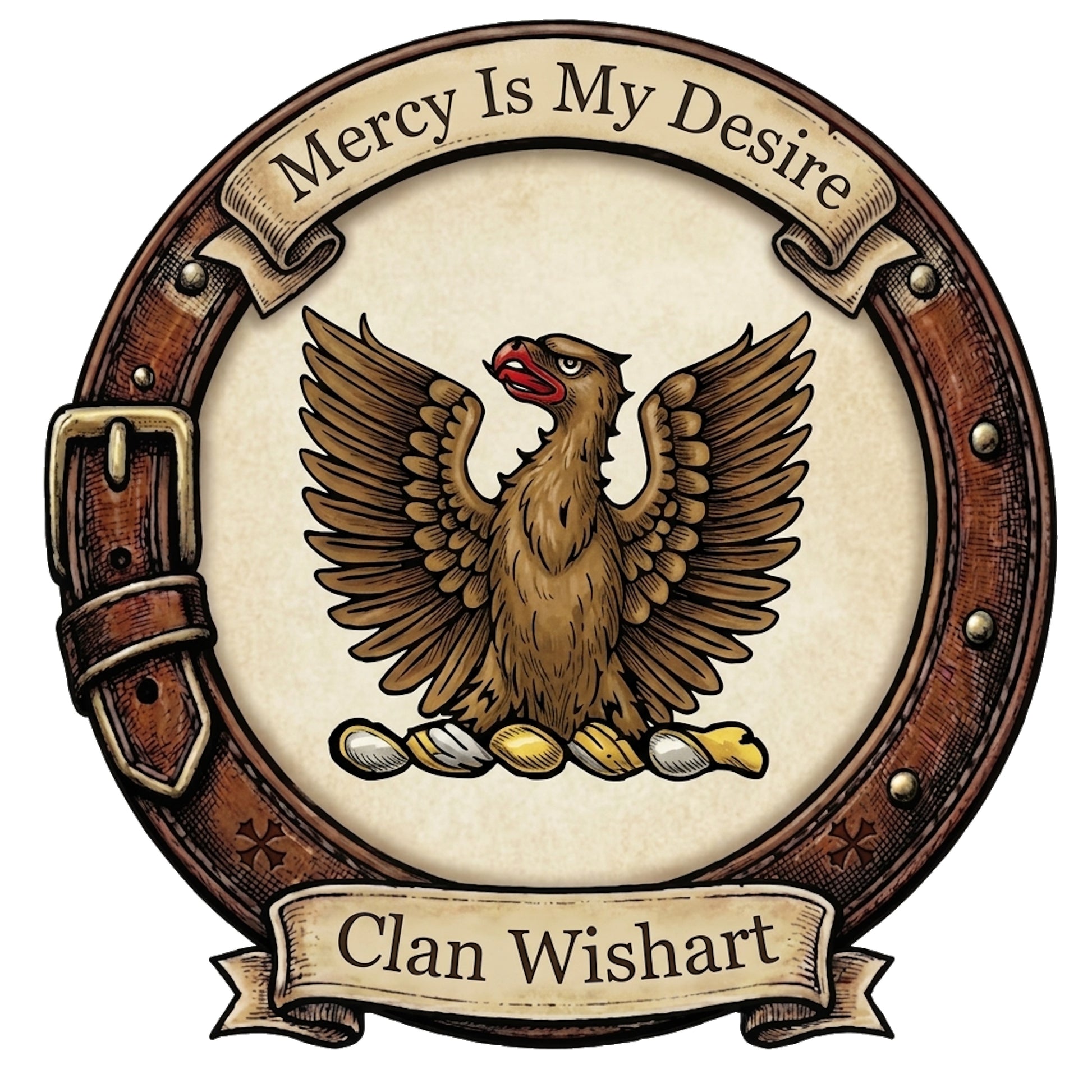 Clan Wishart Crest digital download: Includes Color PNG, B&W PNG, and SVG vector files