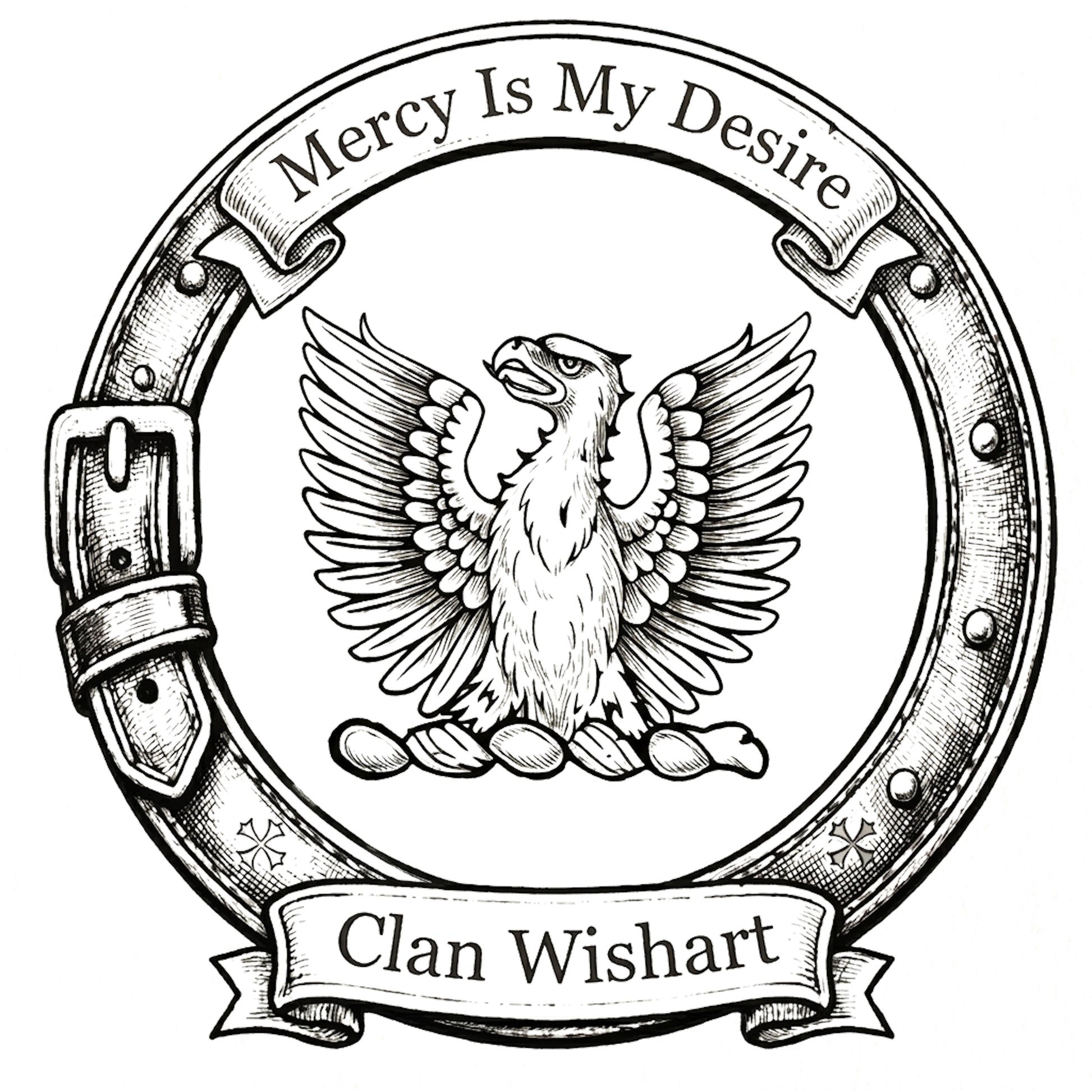 Clan Wishart Crest digital download: Includes Color PNG, B&W PNG, and SVG vector files