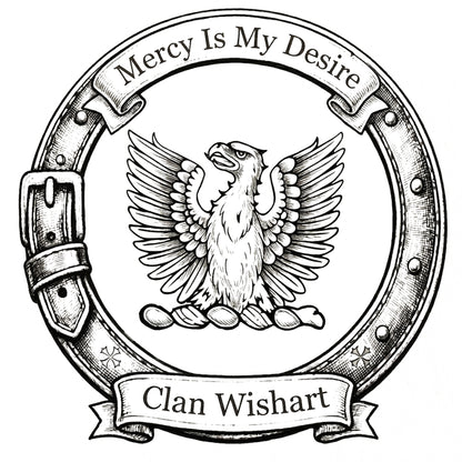 Clan Wishart Crest digital download: Includes Color PNG, B&W PNG, and SVG vector files